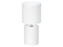 Giftdecor Lámpara Sobremesa Tela Blanca 13x13x29 cm (Set de 12)
