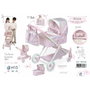 Decuevas Coche de muñeca 3x1 para muñecas de hasta 52 cm