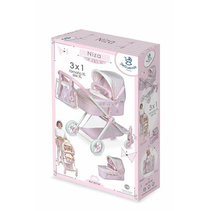 Decuevas Coche de muñeca 3x1 para muñecas de hasta 52 cm Decuevas Coche de muñeca 3x1 para muñecas de hasta 52 cm