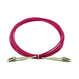 BlueOptics Cable de Fibra Óptica LC/LC OM4 Multimodo 5m Magenta