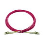 BlueOptics Cable de Fibra Óptica LC/LC OM4 Multimodo 5m Magenta
