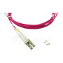 BlueOptics Cable de Fibra Óptica LC/LC OM4 Multimodo 5m Magenta