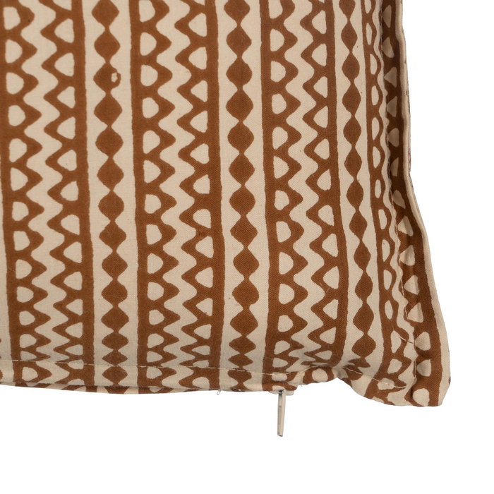 Cojín Beige-Marrón 100% Algodón 50 X 30 cm (Set de 2)