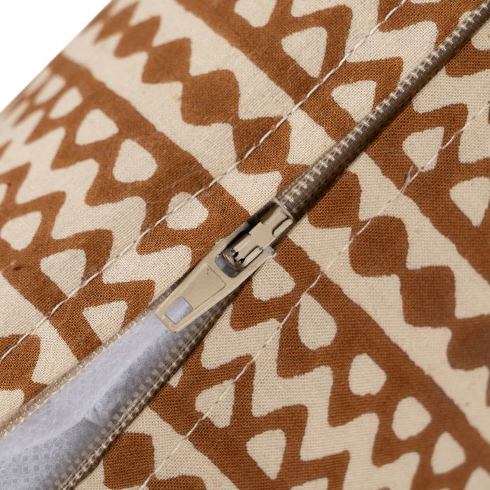 Cojín Beige-Marrón 100% Algodón 50 X 30 cm (Set de 2)