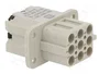 HARTING Conector HDC Han Q Hembra de 9 Pines