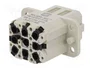 HARTING Conector HDC Han Q Hembra de 9 Pines