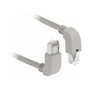 DeLOCK Cable de red RJ45 Cat.6a S/FTP angulado 2 m Gris