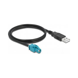 DeLOCK Cable HSD Z hembra a USB 2.0 Tipo-A macho 1 m Premium