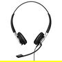 EPOS Headset Impact SC 660 ANC USB-A con Cancelación de Ruido, Auriculares Diadema Supraaurales para Llamadas y Música, Negro/Plata
