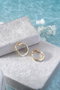 Heliophilia Silver NRZ1000139 Pendientes de Plata Esterlina con Acabado Oro y Rodio 2.3cm