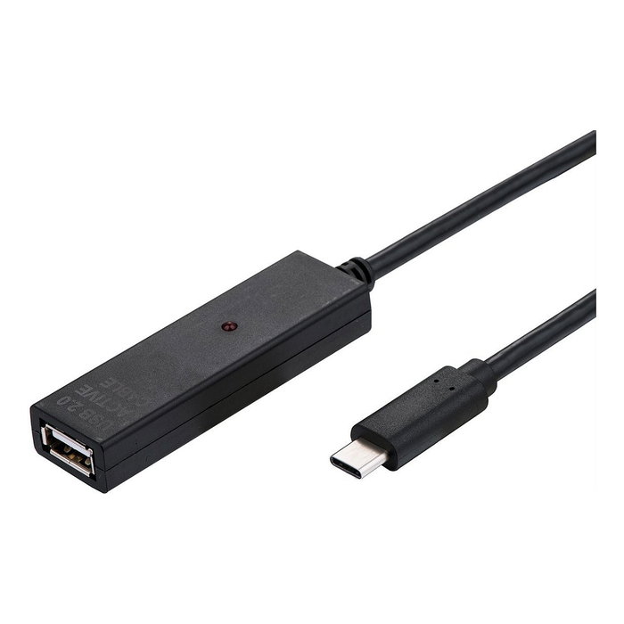 VALUE Cable de extensión USB 2.0 con repetidor, USB C a USB A, 15 m, Negro VALUE Cable de extensión USB 2.0 con repetidor, USB C a USB A, 15 m, Negro