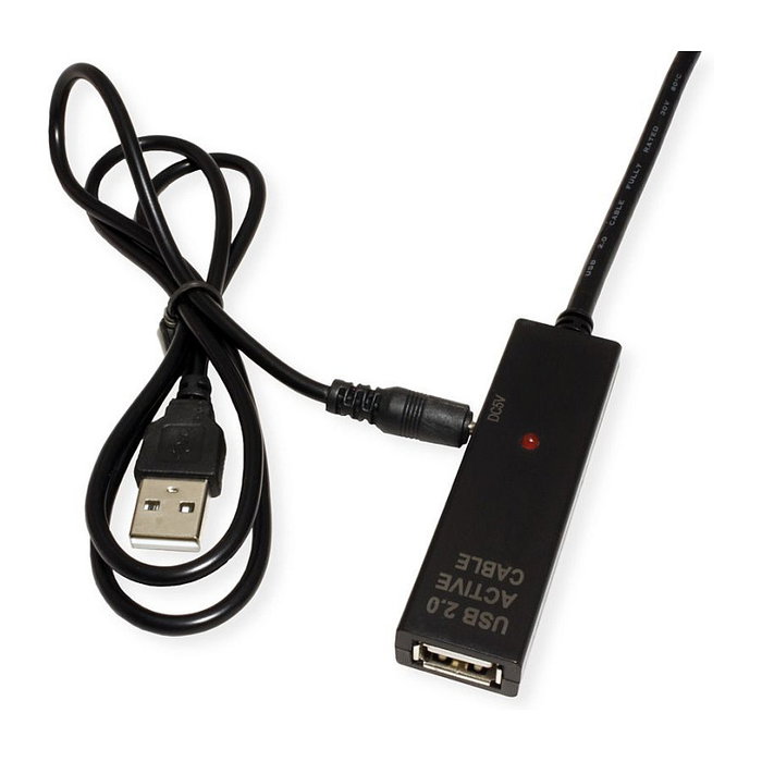 VALUE Cable de extensión USB 2.0 con repetidor, USB C a USB A, 15 m, Negro VALUE Cable de extensión USB 2.0 con repetidor, USB C a USB A, 15 m, Negro