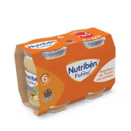 Nutriben Potito Macedonia Fruta Cereales 2X190Gr