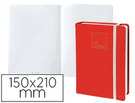 Quo vadis Libreta Life Journal Infinite Dots Punteado 15x21 cm 224 Hojas Tapa Similpiel Rojo