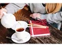 Quo vadis Libreta life journal infinite dots tapa similpiel roja