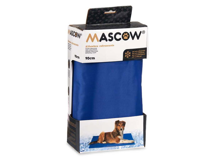 Mascow Alfombra Refrescante para Mascota 90 x 49.5 cm Azul Gel Espuma (Set de 6)