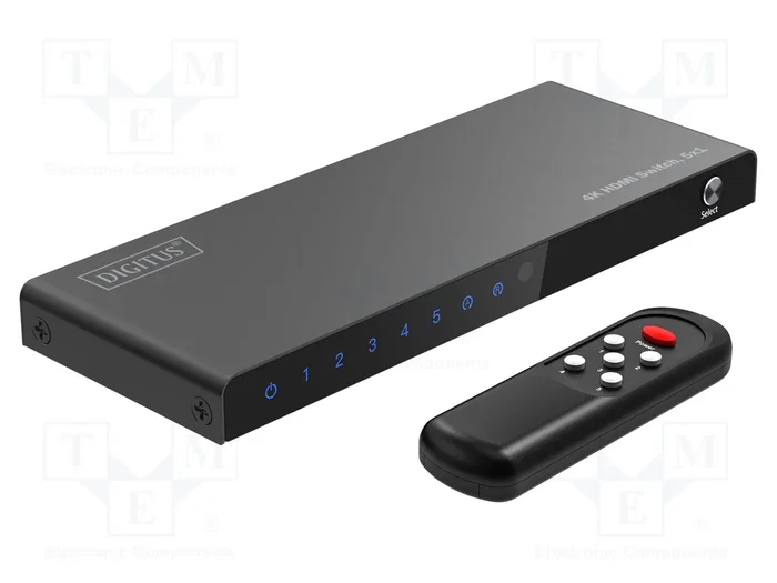 Digitus DS-55332 Conmutador HDMI 5x1 4K/60Hz HDCP 2.3 Digitus DS-55332 Conmutador HDMI 5x1 4K/60Hz HDCP 2.3