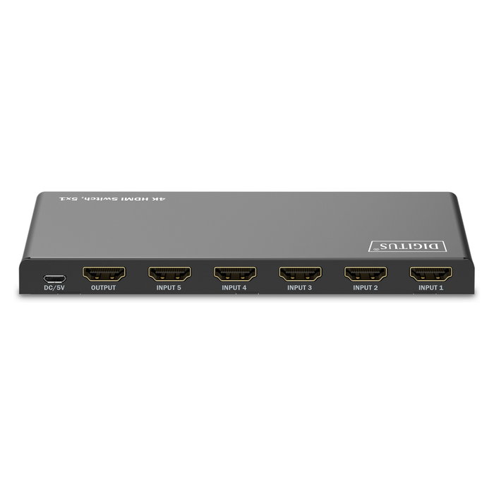 Digitus DS-55332 Conmutador HDMI 5x1 4K/60Hz HDCP 2.3 Digitus DS-55332 Conmutador HDMI 5x1 4K/60Hz HDCP 2.3