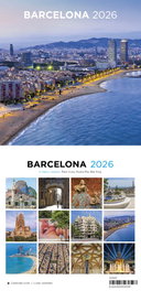 TRIANGLE POSTALS Calendario de sobremesa 2026 Barcelona-1 (14x15 cm)