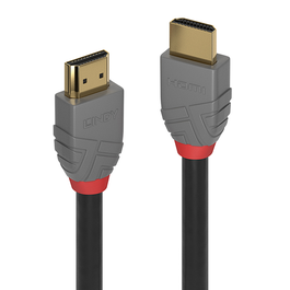 Lindy Cable HDMI High Speed Anthra, 0.3m, Alta Velocidad, Negro