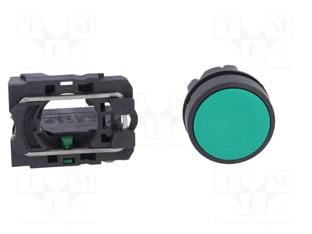 SCHNEIDER ELECTRIC Interruptor de presión Harmony XB5 verde NA Ø22mm