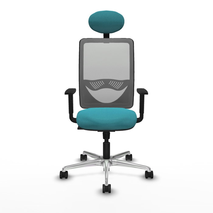 PIQUERAS Y CRESPO Silla de oficina Zulema Turquesa y Gris PIQUERAS Y CRESPO Silla de oficina Zulema Turquesa y Gris