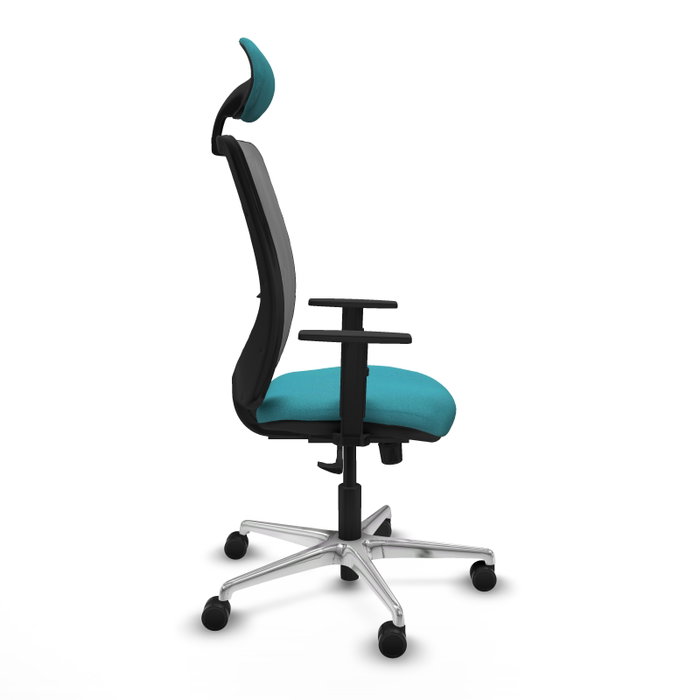 PIQUERAS Y CRESPO Silla de oficina Zulema Turquesa y Gris PIQUERAS Y CRESPO Silla de oficina Zulema Turquesa y Gris