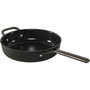 Zwilling Milano Sartén para saltear con tapa de vidrio 28 cm Negro
