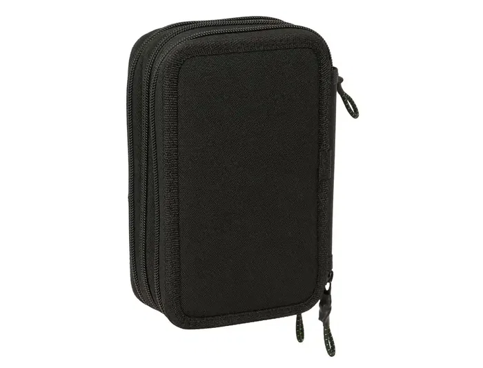 Safta Plumier Escolar Real Betis Balompié Triple Cremallera, 37 Piezas, 195x125x55 mm