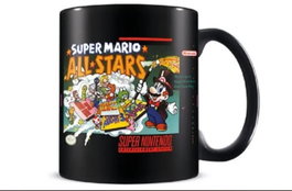 Taza Desayuno Color Super Mario All Stars Pyramid Redstring MGB26389