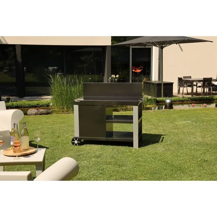 Cook'In Garden WT015T Carrito de servicio Nova 110 con salpicadero, 100% metal
