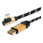 ROLINE GOLD USB 2.0 Cable USB A a USB C Angular 1,8 m