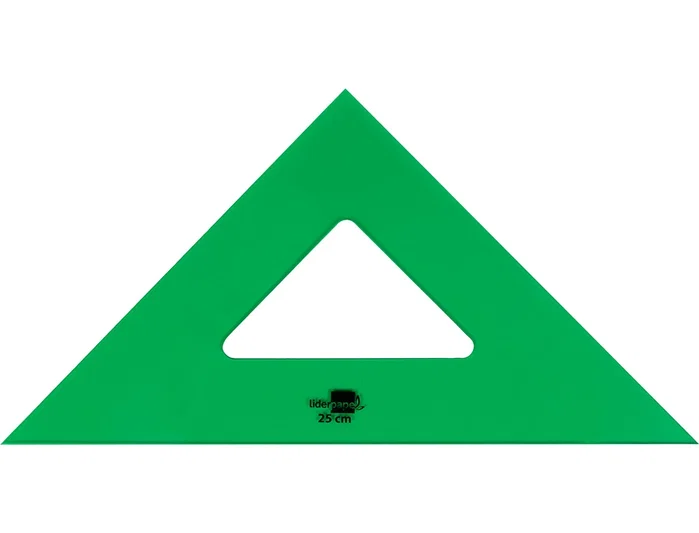 Liderpapel Escuadra de Acrílico Verde 25 cm
