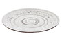 DKD Home Decor Plato de Gres Blanco con Relieve 28x28x2,5 cm