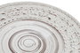 DKD Home Decor Plato de Gres Blanco con Relieve 28x28x2,5 cm