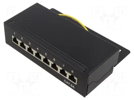 GOOBAY Patch Panel Cat 6a de 8 puertos RJ45