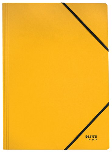 Leitz Carpeta de Cartón A4 Amarillo con Banda Elástica