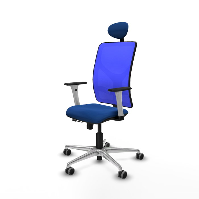 PIQUERAS Y CRESPO Silla de oficina Motilla Azul con mecanismo Sincro/Traslack PIQUERAS Y CRESPO Silla de oficina Motilla Azul con mecanismo Sincro/Traslack