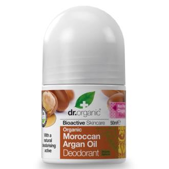 Dr. Organic Desodorante Roll-On con Aceite de Argán Orgánico Marroquí y Aloe Vera, 50 ml Dr. Organic Desodorante Roll-On con Aceite de Argán Orgánico Marroquí y Aloe Vera, 50 ml