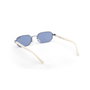 GUESS Gafas de sol metálicas GU00231 - Lente 53 mm, puente 18 mm, patilla 145 mm, diseño geométrico