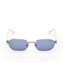 GUESS Gafas de sol metálicas GU00231 - Lente 53 mm, puente 18 mm, patilla 145 mm, diseño geométrico