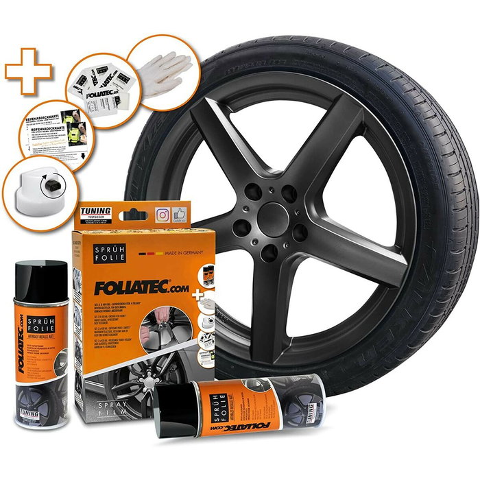 Foliatec Kit de Goma Líquida Antracita Metálico 2 x 400 ml Foliatec Kit de Goma Líquida Antracita Metálico 2 x 400 ml