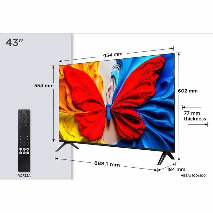 TCL 43S51K Televisor QLED 43 pulgadas Full HD Android TV TCL 43S51K Televisor QLED 43 pulgadas Full HD Android TV