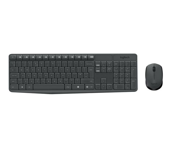 Logitech MK235 Teclado Nórdico y Ratón con Conexión USB Gris Logitech MK235 Teclado Nórdico y Ratón con Conexión USB Gris