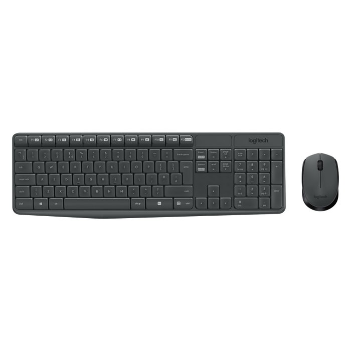Logitech MK235 Combo de Teclado y Ratón Inalámbrico Gris Logitech MK235 Combo de Teclado y Ratón Inalámbrico Gris