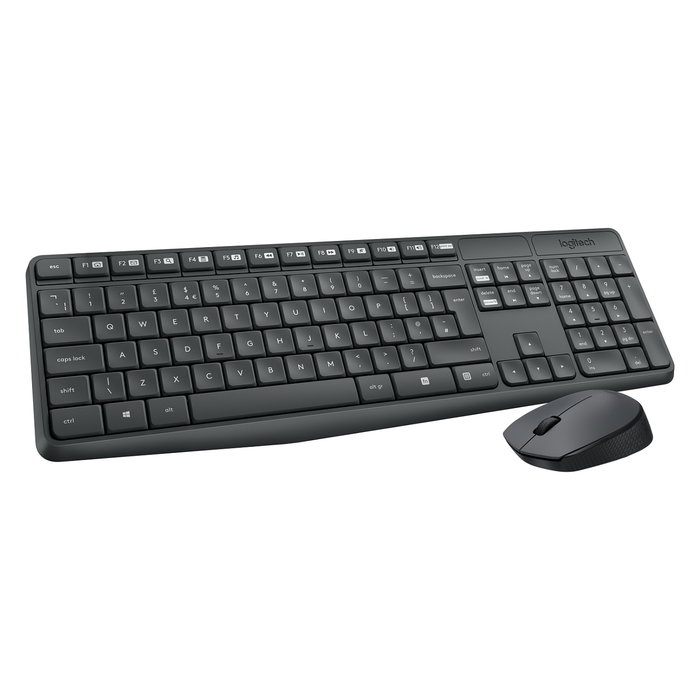 Logitech MK235 Combo de Teclado y Ratón Inalámbrico Gris Logitech MK235 Combo de Teclado y Ratón Inalámbrico Gris