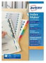 Avery Separador de Cartulina DIN A4 con 12 Pestañas Imprimibles y Personalizables Index Maker