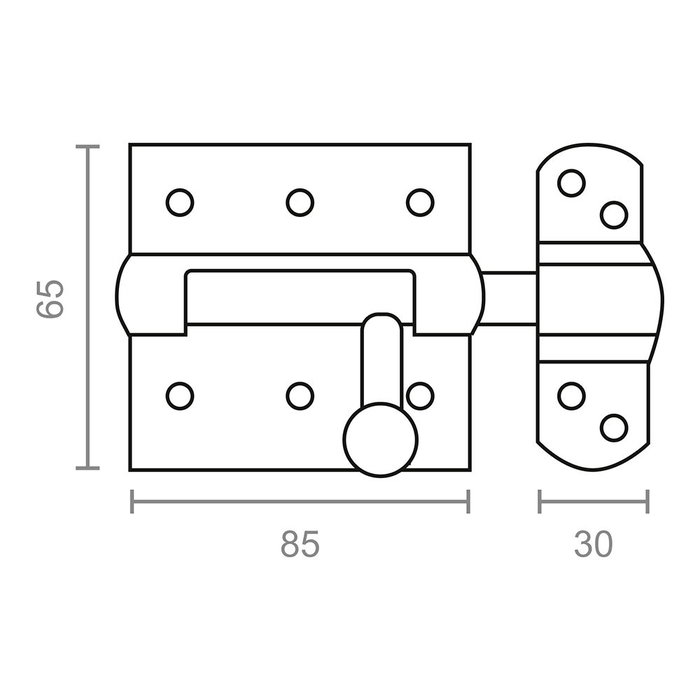 Edm Pasador modelo PS12 de acero bicromatado