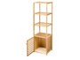 Berilo Mueble de Puerta con 4 Baldas en Bambú