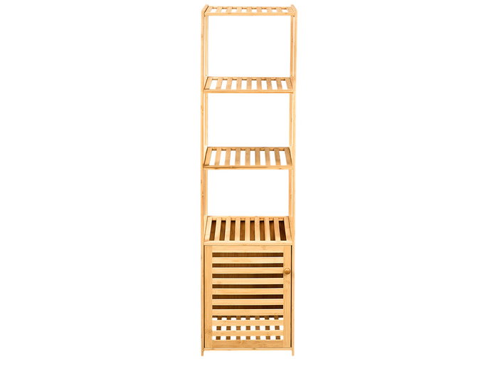 Berilo Mueble de Puerta con 4 Baldas en Bambú